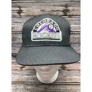 Vintage Pro Line Colorado Rockies Fitted Cap Size 7 1/8 MLB Genuine Merchandise